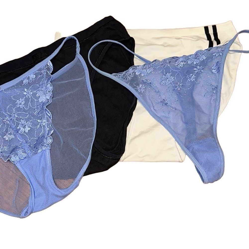 NWT La Senza XL Underwear And xtra panties, thong, high leg brief lace, no show